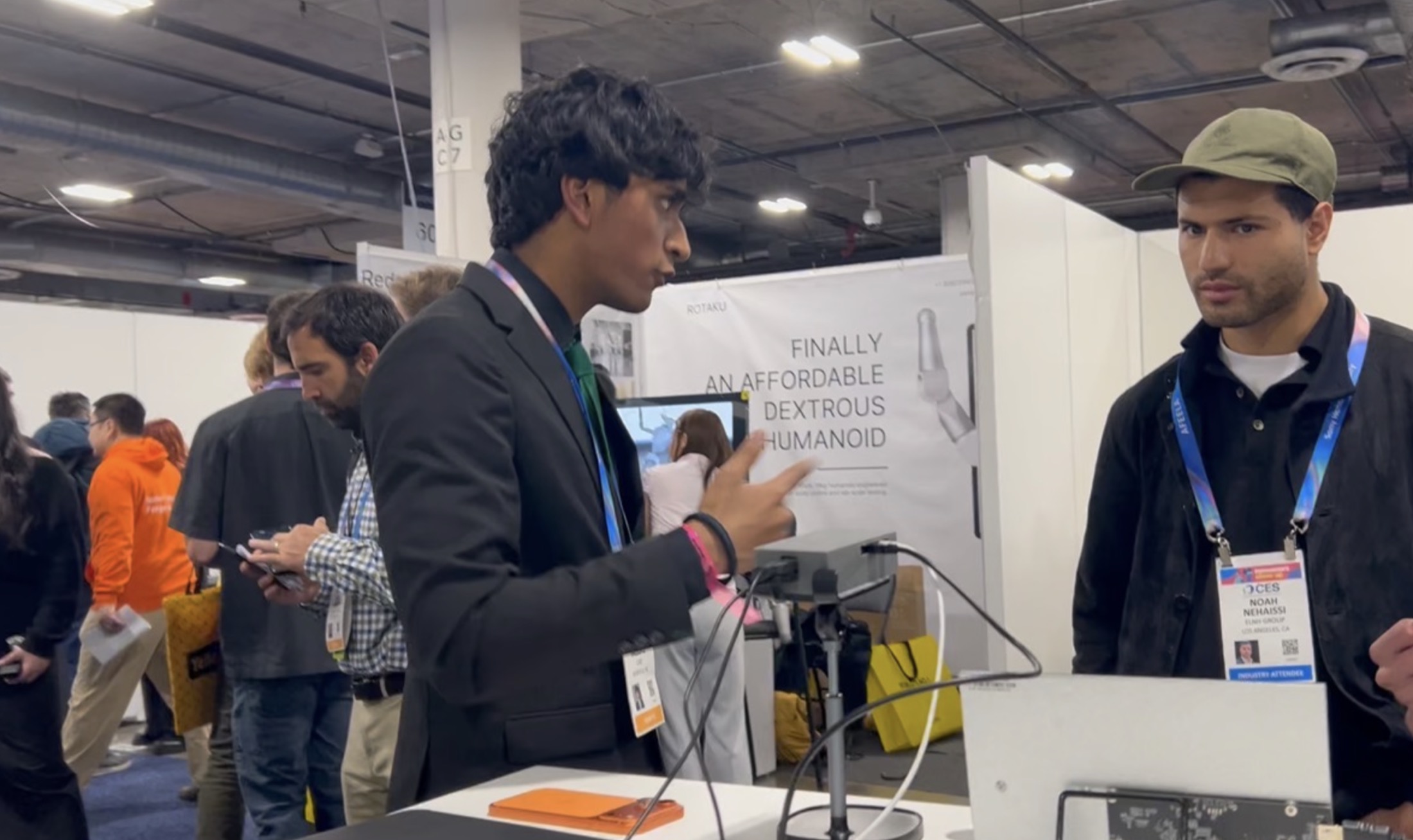 Capture Success representative presenting at a startup conference.